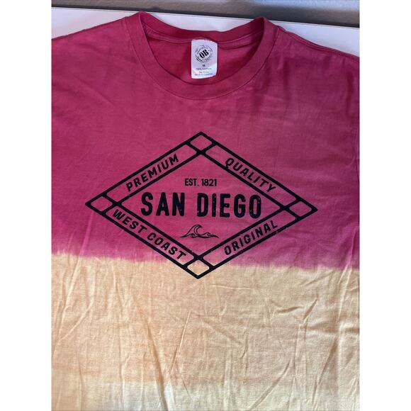 Ocean Beach San Diego Med T Shirt Rainbow Tie Dye Snowcone West Coast Clean! EUC - Picture 2 of 7
